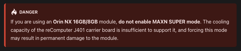 Warning